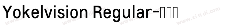 Yokelvision Regular字体转换